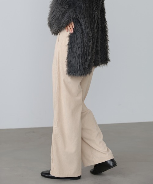 Bab（バブ）の「コーデュロイイージーパンツ（その他パンツ・レディース・アイボリー/ブラック/ベージュ/モカ・FREE）」の18枚目の写真