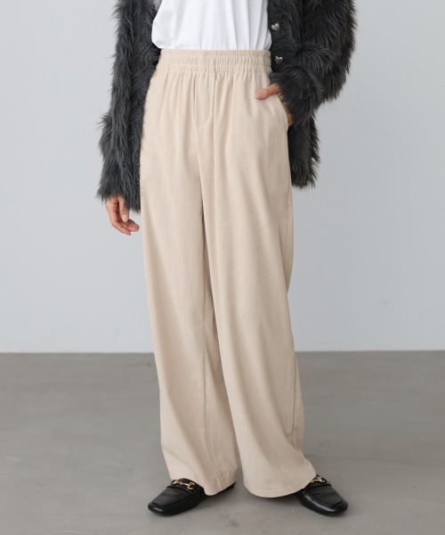 Bab（バブ）の「コーデュロイイージーパンツ（その他パンツ・レディース・アイボリー/ブラック/ベージュ/モカ・FREE）」の20枚目の写真