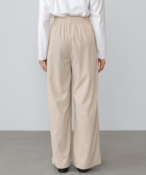 Bab（バブ）の「コーデュロイイージーパンツ（その他パンツ・レディース・アイボリー/ブラック/ベージュ/モカ・FREE）」の5枚目の写真