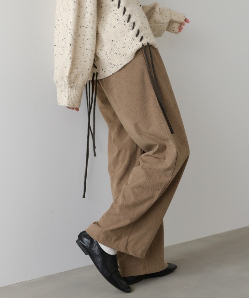 Bab（バブ）の「コーデュロイイージーパンツ（その他パンツ・レディース・アイボリー/ブラック/ベージュ/モカ・FREE）」の11枚目の写真