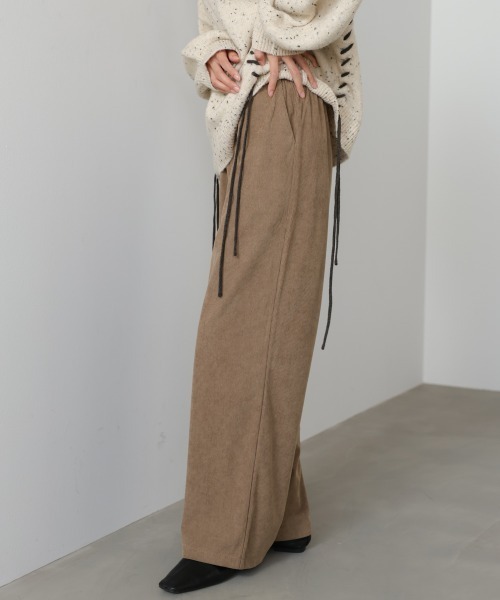 Bab（バブ）の「コーデュロイイージーパンツ（その他パンツ・レディース・アイボリー/ブラック/ベージュ/モカ・FREE）」の13枚目の写真