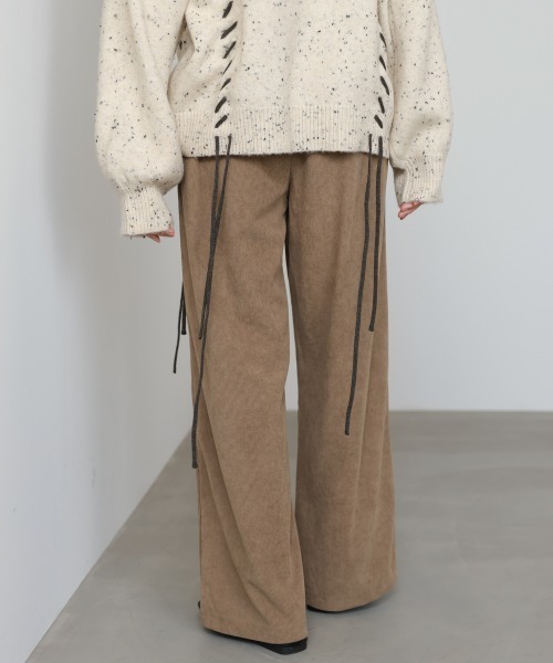 Bab（バブ）の「コーデュロイイージーパンツ（その他パンツ・レディース・アイボリー/ブラック/ベージュ/モカ・FREE）」の14枚目の写真