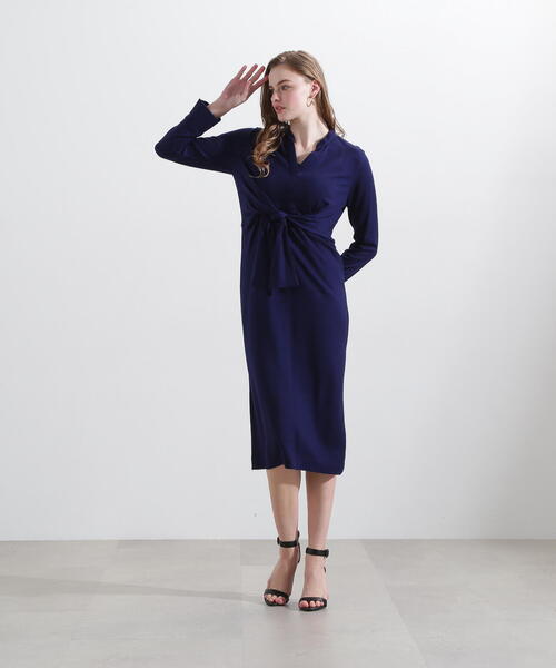 セール】◇ウエストリボンジャージワンピース（ワンピース