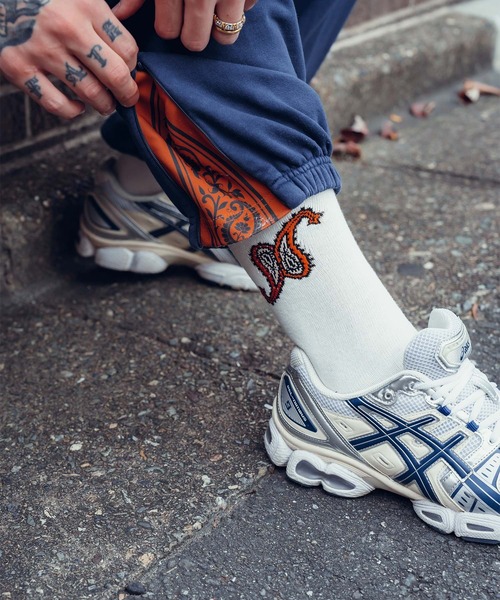 Subciety（サブサエティ）の「Paisley socks（ソックス/靴下・メンズ・ブラック/ホワイト・FREE）」の10枚目の写真