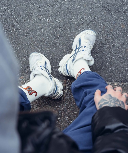 Subciety（サブサエティ）の「Paisley socks（ソックス/靴下・メンズ・ブラック/ホワイト・FREE）」の12枚目の写真