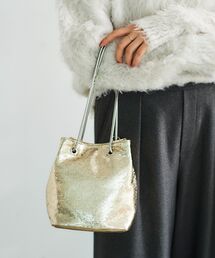 le.coeur blanc | スネークチェーンメタリックミニバッグ(ショルダーバッグ)