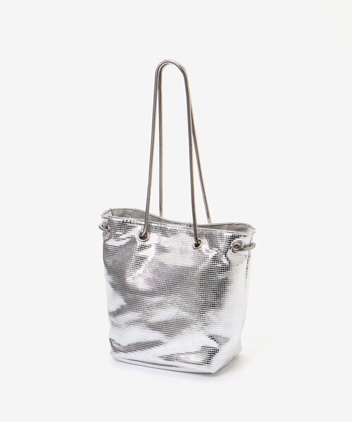 le.coeur blanc（ルクールブラン）の「スネークチェーンメタリックミニバッグ（ショルダーバッグ・レディース・シルバー/ゴールド・FREE）」の3枚目の写真