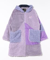 ボアファーMIXパッチワークコート