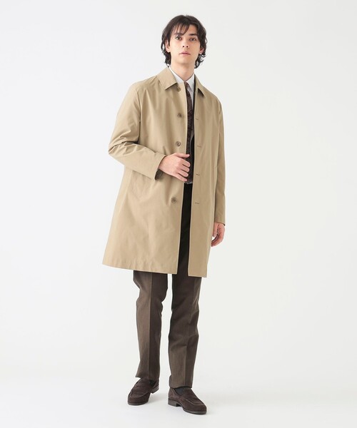 メンズ ウォッシャブル ステンカラーコート 洗濯機で自宅で洗えるメンズコート ウォッシャブルステンカラー