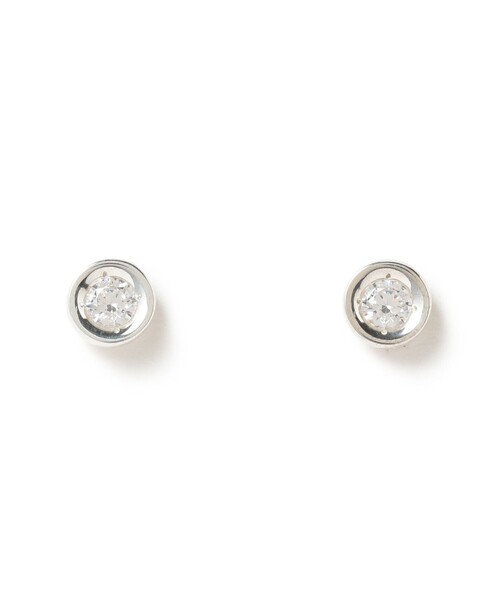 Ray BEAMS(レイビームス)の「【7/31値下げ】シルバー CZ ピアス(ピアス(両耳用)・レディース・シルバー・ONE SIZE)」の1枚目の写真