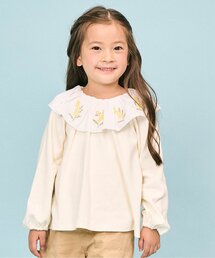 Seraph | 【リンク/ジュニア対応】mimosa刺しゅうラッフルカラートップス(Tシャツ/カットソー)