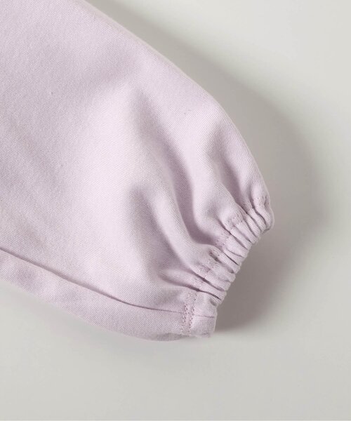 Seraph（セラフ）の「【リンク/ジュニア対応】mimosa刺しゅうラッフルカラートップス（Tシャツ/カットソー・キッズ・アイボリー/ラベンダー・80/90/100/110/120/130/140）」の12枚目の写真