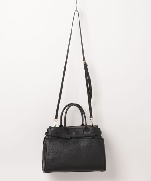 CHRISTIAN VILLA(クリスチャンヴィラ)の「【CHRISTIAN VILLA】ミディアムサイズレザーハンドバッグ(Q56439)(ハンドバッグ・レディース・グレー/オフホワイト/ブラック・ALL)」の4枚目の写真