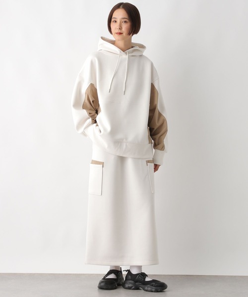 LEPSIM（レプシィム）の「異素材ナロースカート　290307（スカート・レディース・ブラック/オフホワイト/チャコールグレー・FREE）」の7枚目の写真