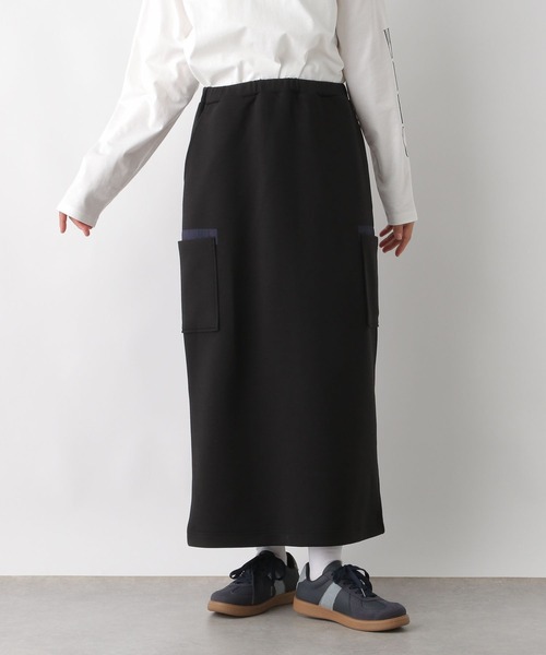 LEPSIM（レプシィム）の「異素材ナロースカート　290307（スカート・レディース・ブラック/オフホワイト/チャコールグレー・FREE）」の10枚目の写真