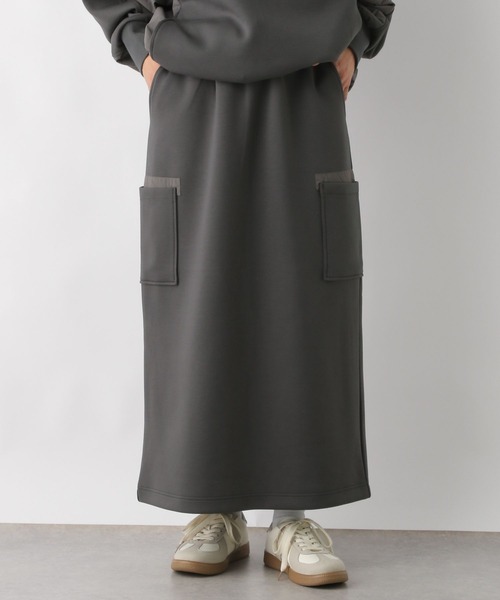 LEPSIM（レプシィム）の「異素材ナロースカート　290307（スカート・レディース・ブラック/オフホワイト/チャコールグレー・FREE）」の18枚目の写真