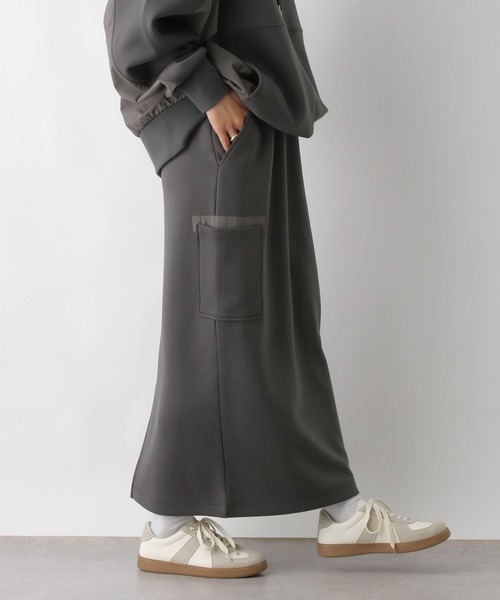 LEPSIM（レプシィム）の「異素材ナロースカート　290307（スカート・レディース・ブラック/オフホワイト/チャコールグレー・FREE）」の20枚目の写真