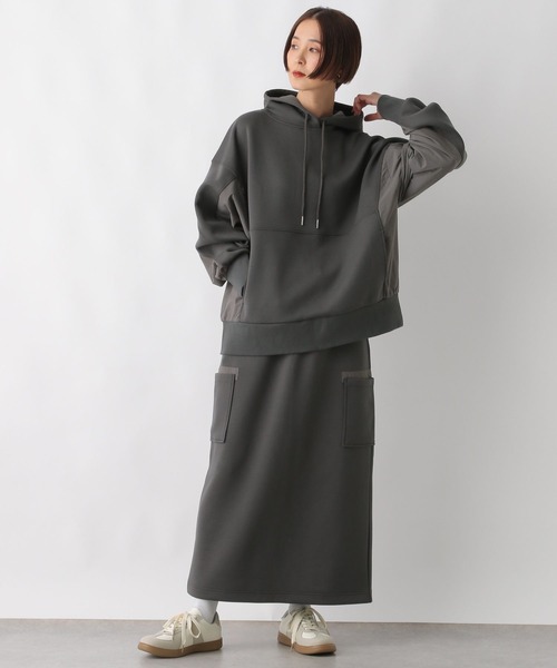 LEPSIM（レプシィム）の「異素材ナロースカート　290307（スカート・レディース・ブラック/オフホワイト/チャコールグレー・FREE）」の22枚目の写真