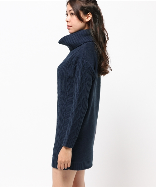 VENCEEXCHANGE（ヴァンスエクスチェンジ）の「ケーブルオフタートルワンピース（ワンピース・レディース・オフホワイト/グレー/ネイビー・MEDIUM）」の5枚目の写真