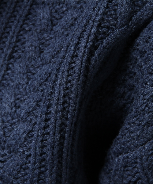 VENCEEXCHANGE（ヴァンスエクスチェンジ）の「ケーブルオフタートルワンピース（ワンピース・レディース・オフホワイト/グレー/ネイビー・MEDIUM）」の11枚目の写真