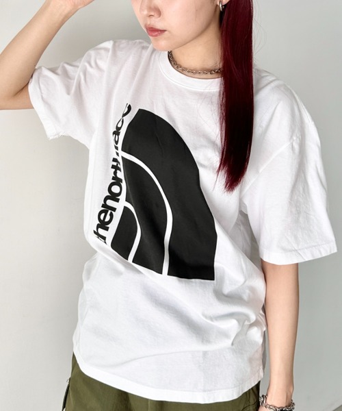 国内未発売 USモデル THE NORTH FACEロゴ Tシャツ ホワイト THE NORTH FACE tシャツ 国内未発売 USモデル FACE(ザ・ノース