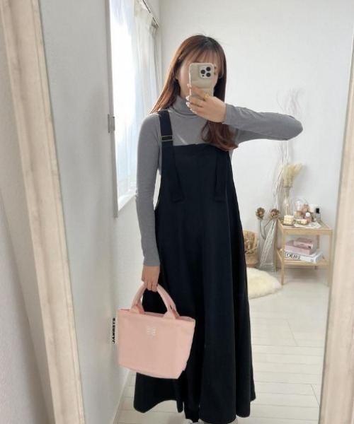 【美品】♡Karinua ロンパース6-12mhh セール】カットツイルジャンパースカート（ワンピース