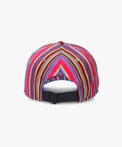 KANGOL（カンゴール）の「KANGOL MULTI COLOR STRIPE BASEBALL / カンゴール（キャップ・レディース・ブルー/ダークパープル・ONE SIZE）」の8枚目の写真