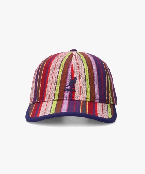 KANGOL（カンゴール）の「KANGOL MULTI COLOR STRIPE BASEBALL / カンゴール（キャップ・レディース・ブルー/ダークパープル・ONE SIZE）」の14枚目の写真