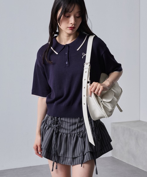【rui】null パイルワンショルダートップス　Navy THE NORTH FACE PURPLE LABEL Cotton Nylon Weather Field Jumper
