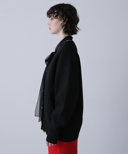 ROSE BUD（ローズバッド）の「ボタンVネックカーディガン（カーディガン/ボレロ・レディース・ブラック/オレンジ/グリーン/ホワイト・ONE SIZE）」の22枚目の写真