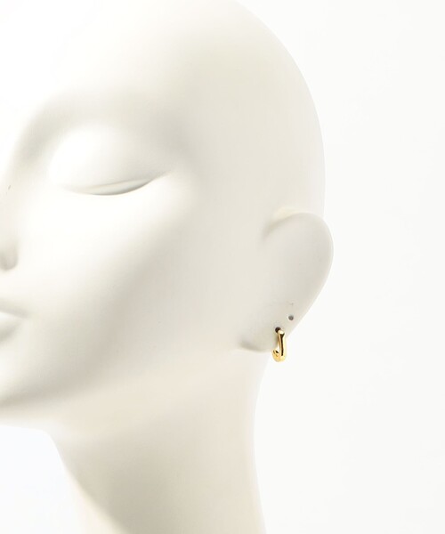 Laura Lombardi（ローラロンバルディ）の「LAURA LOMBARDI MINI FISSA HOOPS ピアス（ピアス（両耳用）・レディース・ゴールド・FREE）」の5枚目の写真