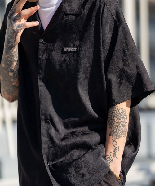 Subciety（サブサエティ）の「Jacquard paisley shirt（シャツ/ブラウス・メンズ・グレー/アイボリー/ブラック・SMALL/MEDIUM/LARGE/X-LARGE）」の17枚目の写真