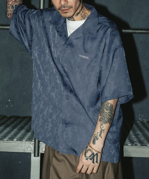 Subciety（サブサエティ）の「Jacquard paisley shirt（シャツ/ブラウス・メンズ・グレー/アイボリー/ブラック・SMALL/MEDIUM/LARGE/X-LARGE）」の14枚目の写真