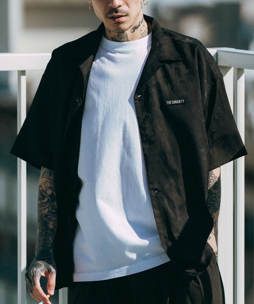 Subciety（サブサエティ）の「Jacquard paisley shirt（シャツ/ブラウス・メンズ・グレー/アイボリー/ブラック・SMALL/MEDIUM/LARGE/X-LARGE）」の10枚目の写真