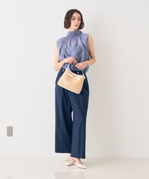 EMMA ROUGE VIF(エマルージュヴィフ)の「【一部店舗限定】【北野百笑さん着用】前後2WAYシアーボウタイブラウス(シャツ/ブラウス・レディース・ホワイト/ピンク/グレイッシュブルー・フリー)」の21枚目の写真