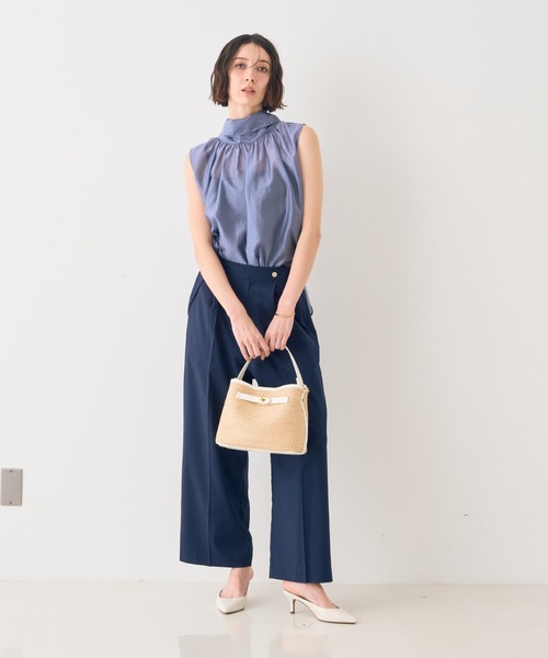 EMMA ROUGE VIF(エマルージュヴィフ)の「【一部店舗限定】【北野百笑さん着用】前後2WAYシアーボウタイブラウス(シャツ/ブラウス・レディース・ホワイト/ピンク/グレイッシュブルー・フリー)」の22枚目の写真