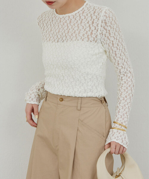 La nature linge】レースカットソー（Tシャツ/カットソー