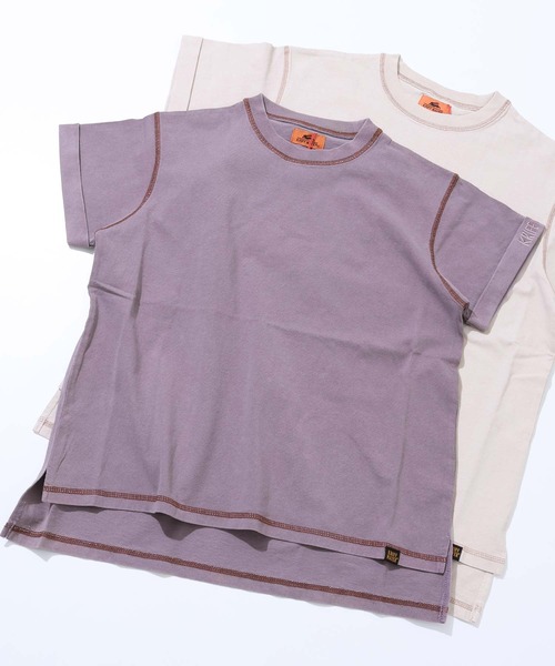 KRIFF MAYER(クリフメイヤー)の「ピグメントショートスリーブT(Tシャツ/カットソー・レディース・ライトグレー/パープル/イエロー/チャコール/グリーン・MEDIUM/LARGE)」の5枚目の写真