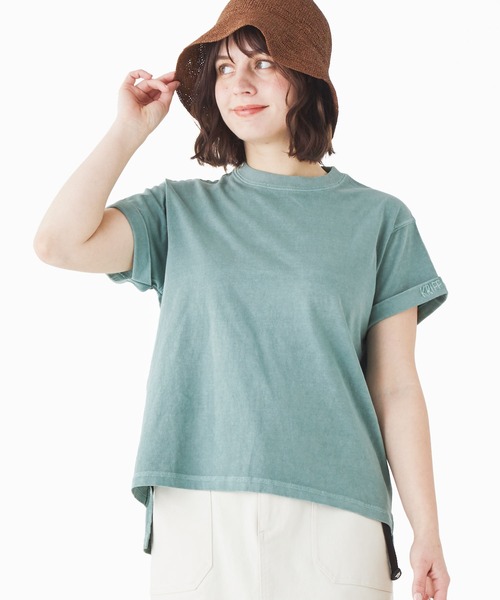 KRIFF MAYER(クリフメイヤー)の「ピグメントショートスリーブT(Tシャツ/カットソー・レディース・ライトグレー/パープル/イエロー/チャコール/グリーン・MEDIUM/LARGE)」の4枚目の写真