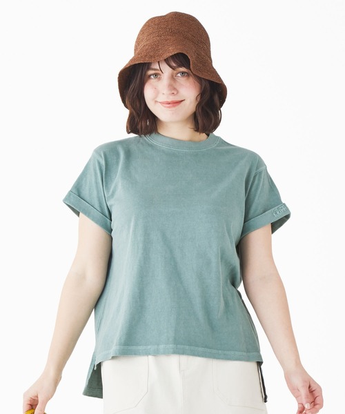 KRIFF MAYER(クリフメイヤー)の「ピグメントショートスリーブT(Tシャツ/カットソー・レディース・ライトグレー/パープル/イエロー/チャコール/グリーン・MEDIUM/LARGE)」の6枚目の写真