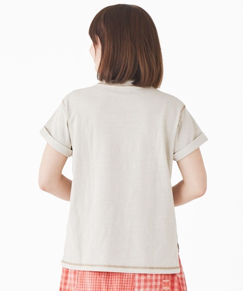 KRIFF MAYER(クリフメイヤー)の「ピグメントショートスリーブT(Tシャツ/カットソー・レディース・ライトグレー/パープル/イエロー/チャコール/グリーン・MEDIUM/LARGE)」の13枚目の写真