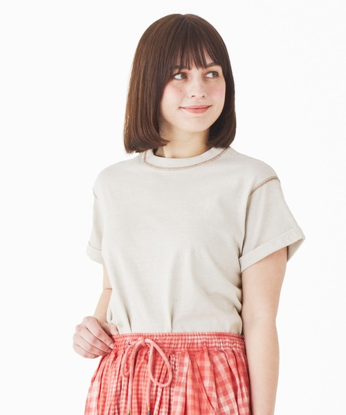 KRIFF MAYER(クリフメイヤー)の「ピグメントショートスリーブT(Tシャツ/カットソー・レディース・ライトグレー/パープル/イエロー/チャコール/グリーン・MEDIUM/LARGE)」の10枚目の写真