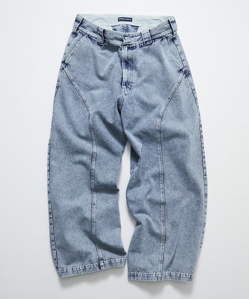 NAUTICA（ノーティカ）の「NAUTICA JEANS CO./ノーティカジーンズ Faded Gizastitch T/C Curve Pants/フェイデッド ギザステッチ コットンポリエステル カーブパンツ（デニムパンツ・メンズ・ネイビー/ブラック・SMALL/MEDIUM/LARGE）」の3枚目の写真