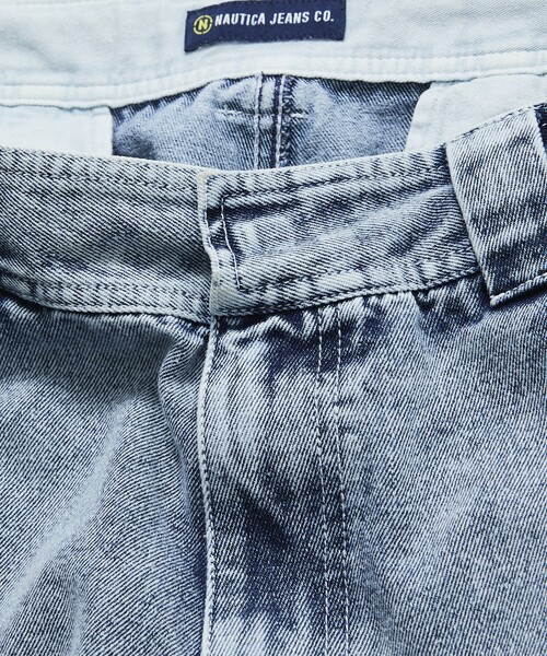 NAUTICA（ノーティカ）の「NAUTICA JEANS CO./ノーティカジーンズ Faded Gizastitch T/C Curve Pants/フェイデッド ギザステッチ コットンポリエステル カーブパンツ（デニムパンツ・メンズ・ネイビー/ブラック・SMALL/MEDIUM/LARGE）」の5枚目の写真