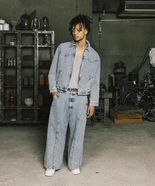 NAUTICA（ノーティカ）の「NAUTICA JEANS CO./ノーティカジーンズ Faded Gizastitch T/C Curve Pants/フェイデッド ギザステッチ コットンポリエステル カーブパンツ（デニムパンツ・メンズ・ネイビー/ブラック・SMALL/MEDIUM/LARGE）」の14枚目の写真