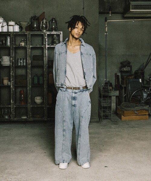 NAUTICA（ノーティカ）の「NAUTICA JEANS CO./ノーティカジーンズ Faded Gizastitch T/C Curve Pants/フェイデッド ギザステッチ コットンポリエステル カーブパンツ（デニムパンツ・メンズ・ネイビー/ブラック・SMALL/MEDIUM/LARGE）」の17枚目の写真