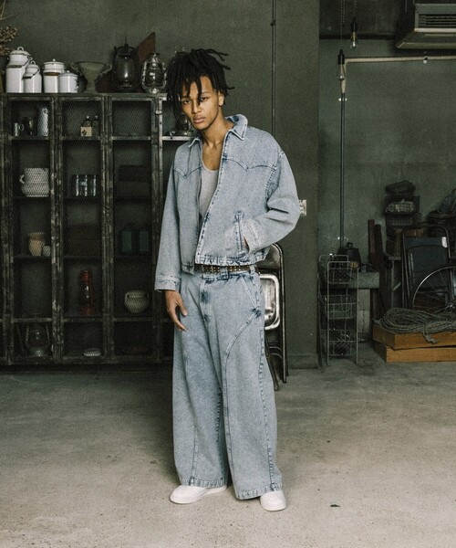 NAUTICA（ノーティカ）の「NAUTICA JEANS CO./ノーティカジーンズ Faded Gizastitch T/C Curve Pants/フェイデッド ギザステッチ コットンポリエステル カーブパンツ（デニムパンツ・メンズ・ネイビー/ブラック・SMALL/MEDIUM/LARGE）」の18枚目の写真