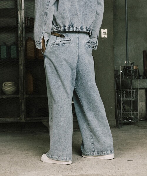 nautica ワイドデニム セール】NAUTICA/ノーティカ Super Wide Curve Double Knee