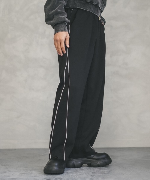 Shoowtime(ショウタイム)の「Side piping design sweatpants / パイピングデザインスウェットパンツ(スウェットパンツ・メンズ・ブラック/ヘザーグレー・X-LARGE/LARGE/MEDIUM)」の3枚目の写真