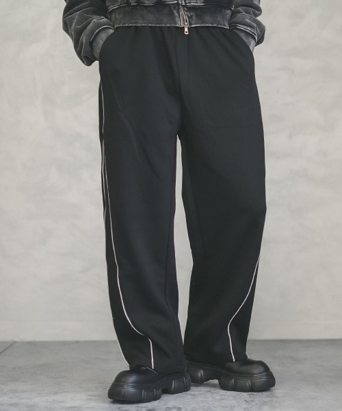 Shoowtime(ショウタイム)の「Side piping design sweatpants / パイピングデザインスウェットパンツ(スウェットパンツ・メンズ・ブラック/ヘザーグレー・X-LARGE/LARGE/MEDIUM)」の4枚目の写真
